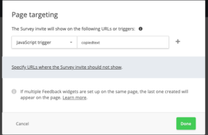 Hotjar Survey Trigger